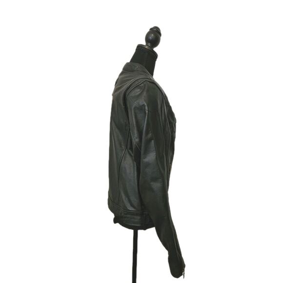 Bilt Women's Leather Padded Biker Motorcycle Jacket Size Large - Picture 8 of 16